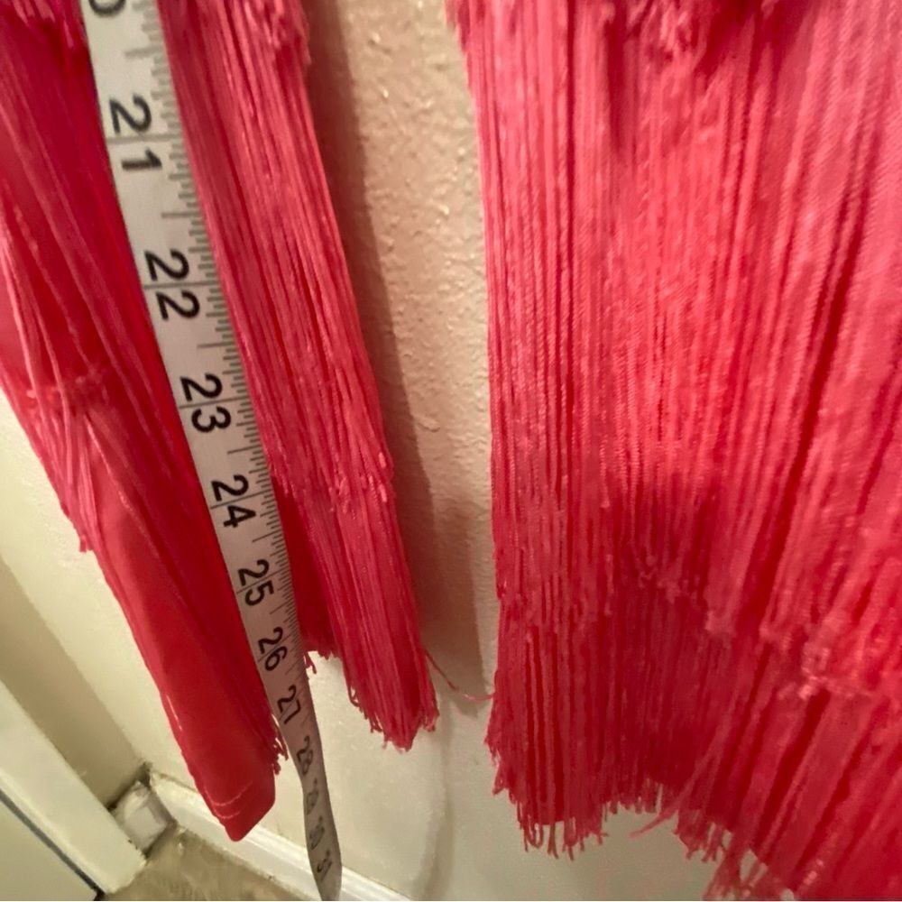 Weissman dance costume pink fringe pant suit Nobody Supposed To Be Here 14586 LC - Picture 9 of 13